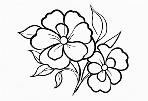 four flowers on a vine
alcoholics anonymous logo tattoo idea