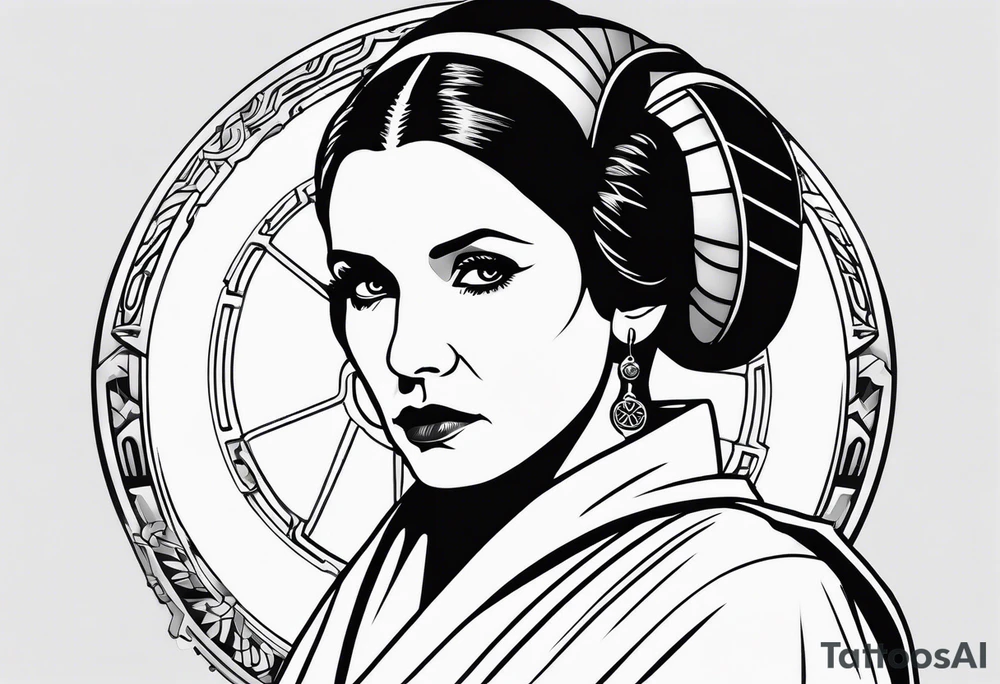 Star wars Leia leadership tattoo idea