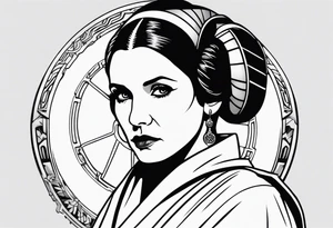 Star wars Leia leadership tattoo idea