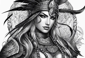 Warrior 
Art tattoo idea