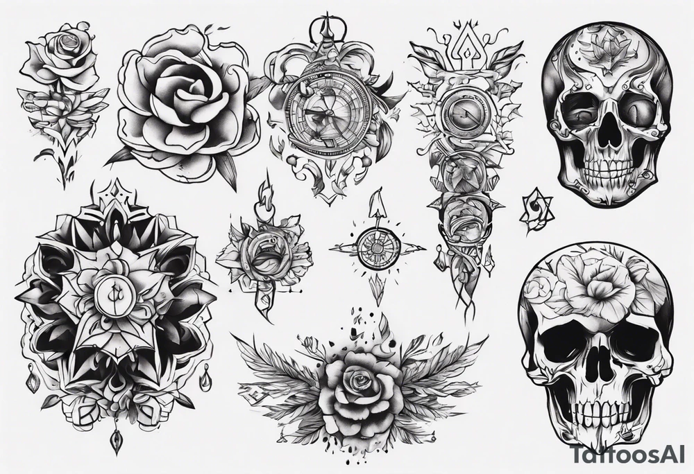 Surprise me with a tattoo, suitable for the back of the forearm tattoo idea