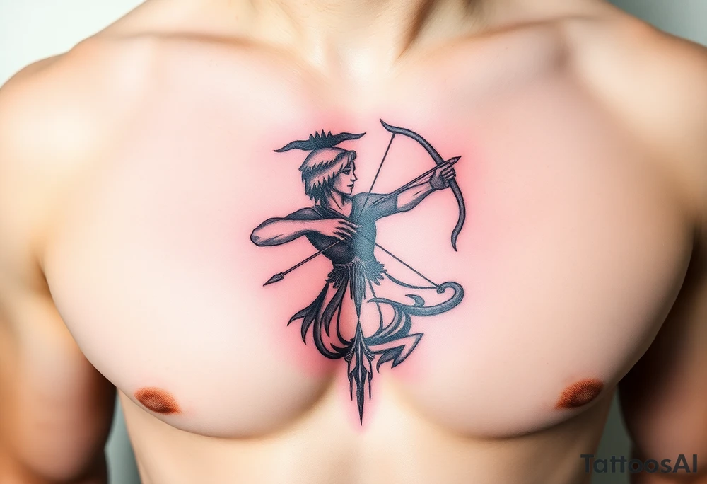 Sagittarius taking over the world tattoo idea