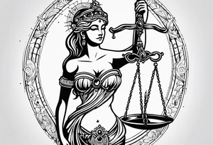 Libra constellation tattoo idea