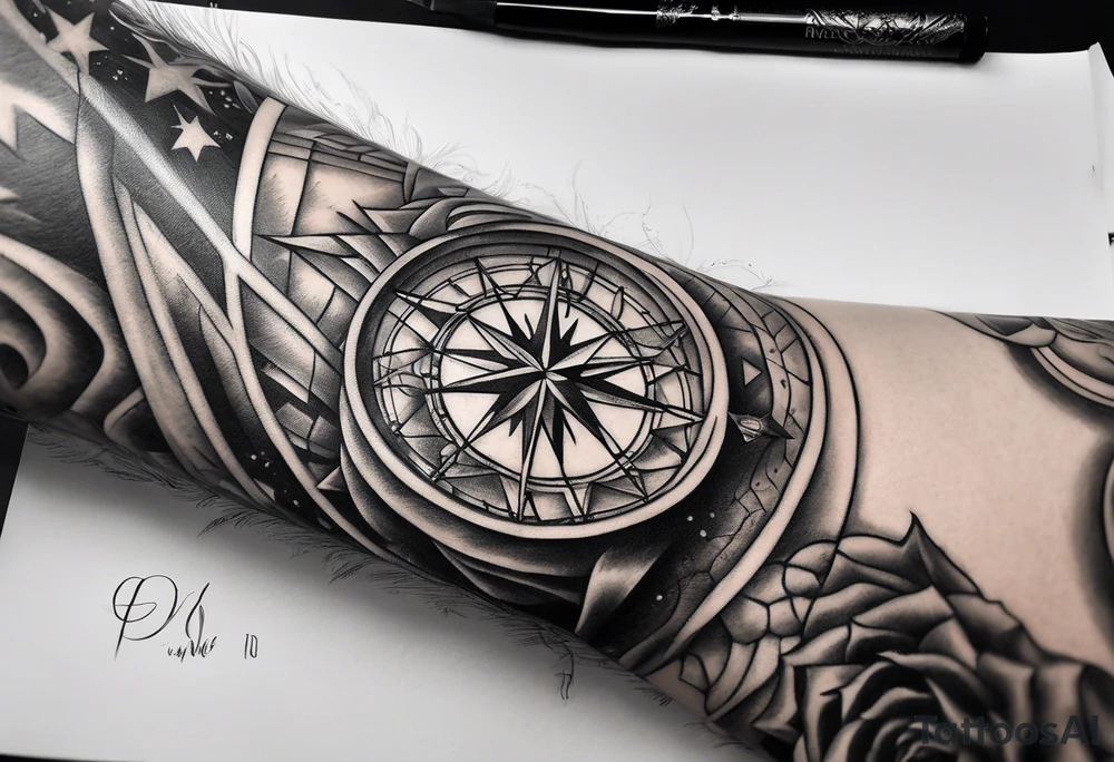 the light shines through the darkness”, with the northern star on my shoulder make it masculine. tattoo idea