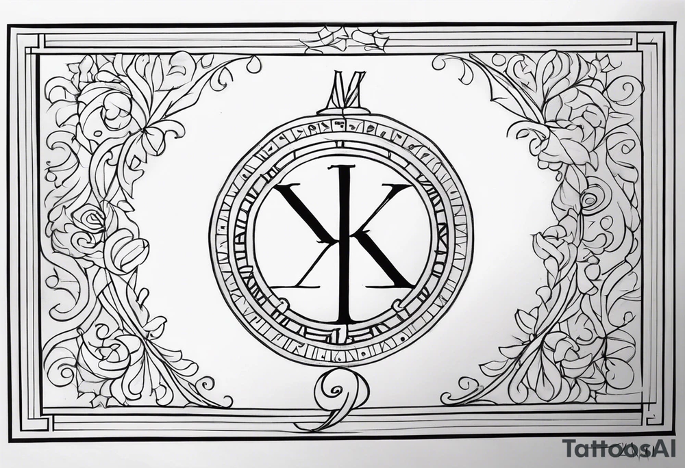 My birthday 9/23/2005 in Roman numerals tattoo idea