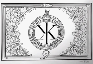 My birthday 9/23/2005 in Roman numerals tattoo idea