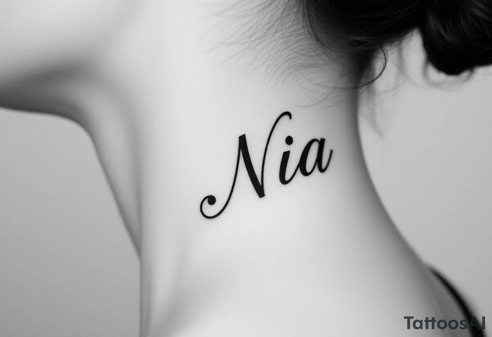 name Nia tattoo idea