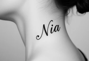 name Nia tattoo idea