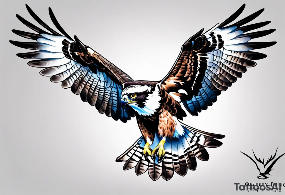 osprey diving tattoo idea