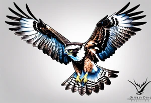 osprey diving tattoo idea
