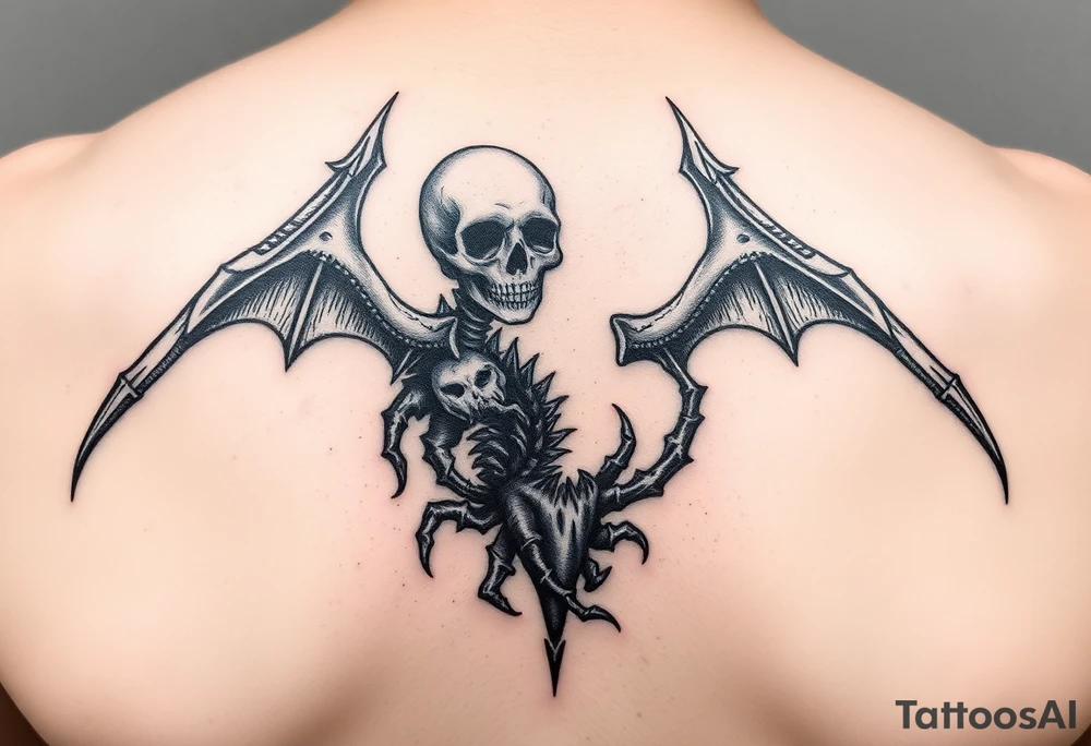 death with its broken sting tattoo idea