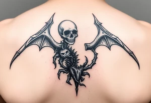 death with its broken sting tattoo idea