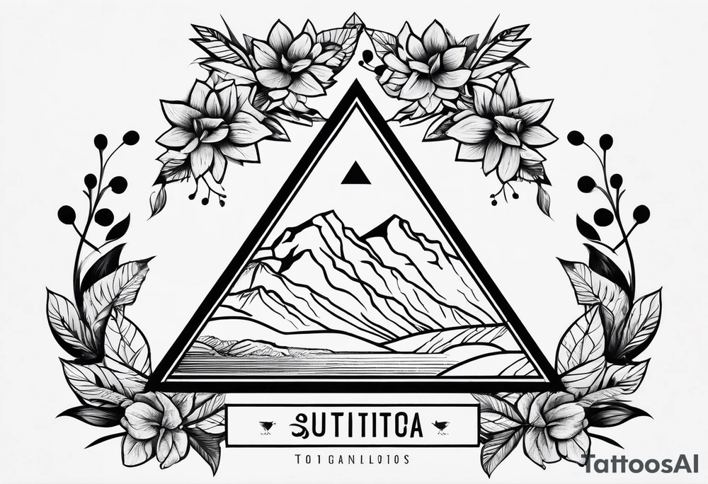 un triangulo simple sin adornos tattoo idea