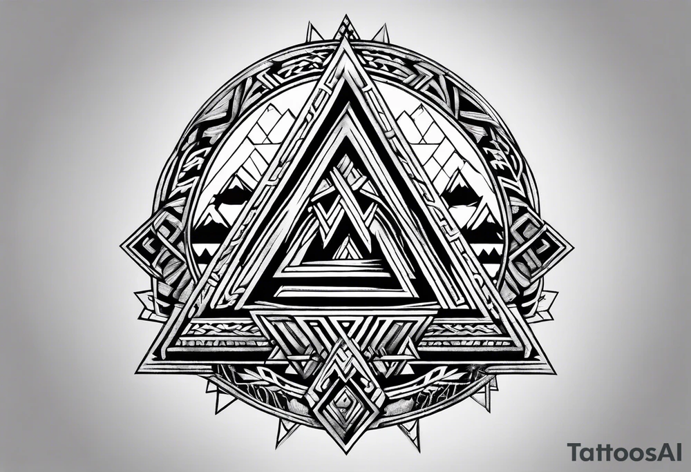 Valknut nordic tattoo idea