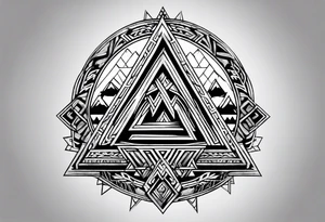 Valknut nordic tattoo idea