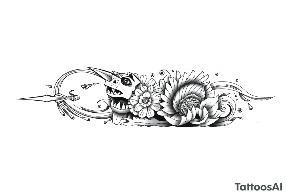 vorrei un tatuaggio samoano/polinesiano che ricopra tutta la gamba dal polpaccio fino alla caviglia, in stile tradizionale con linee spesse e motivi geometrici. la base deve essere simile ai classici tattoo samoani a fascia, ma personalizzato: con simboli di forza e combattimento (punte di lancia / niho mano), simboli di famiglia (figure enata), simboli del mare e del viaggio (onde, spirali), e un elemento di protezione come la tartaruga (honu). il disegno deve essere armonico e avvolgere la gamba a 360°. tattoo idea