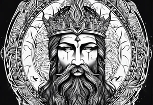 Men's tattoo. "God is inside me" tattoo idea