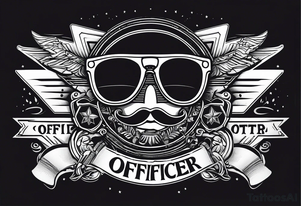 sunglasses Officer tattoo idea