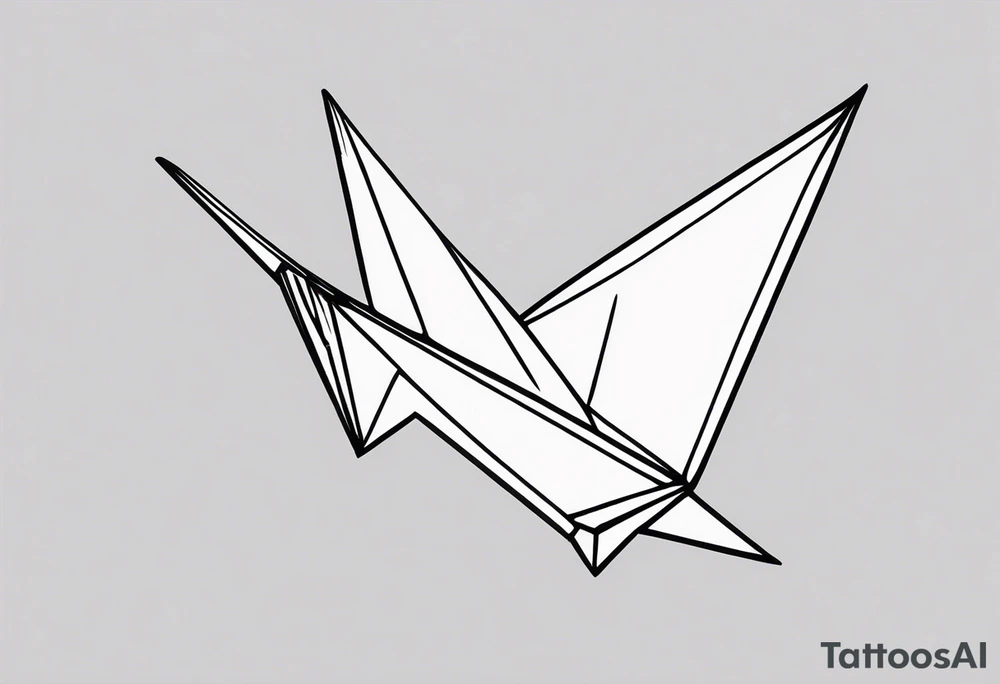 Paper Crane tattoo idea