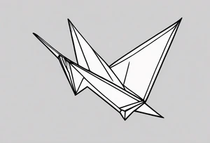 Paper Crane tattoo idea