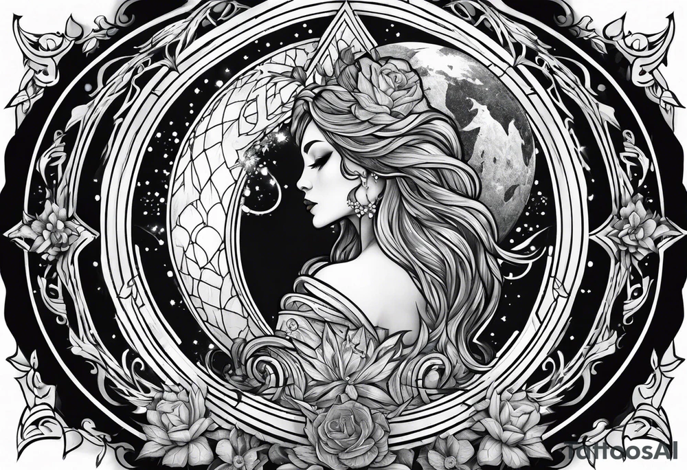 Gothic Mother Earth tattoo idea