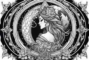 Gothic Mother Earth tattoo idea