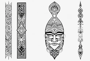 maori minimal neck  tattoo tattoo idea
