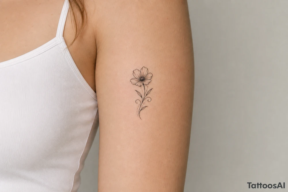 A flower tattoo idea