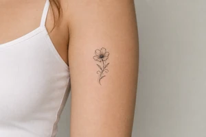 A flower tattoo idea