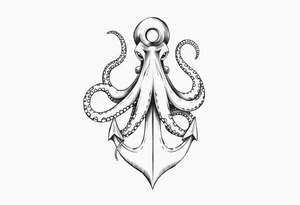 octopus,anchor tattoo idea