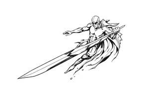 Silver Surfer comic accurate tattoo idea