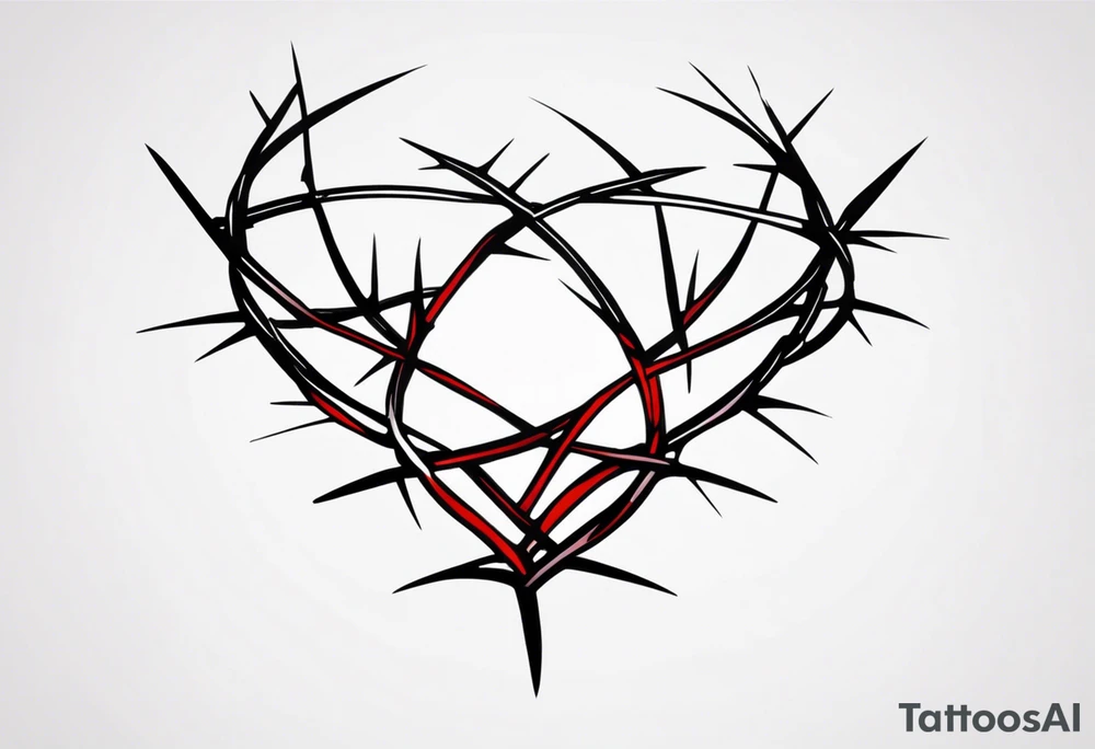 Crown of thorns tattoo idea