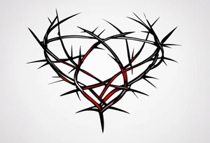 Crown of thorns tattoo idea