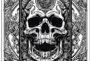 The idea of death in a tarot card tattoo idea