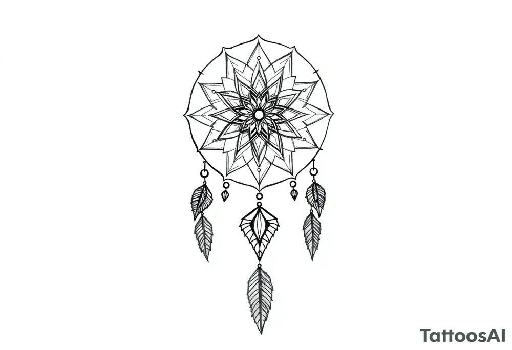 Dream catcher tattoo idea