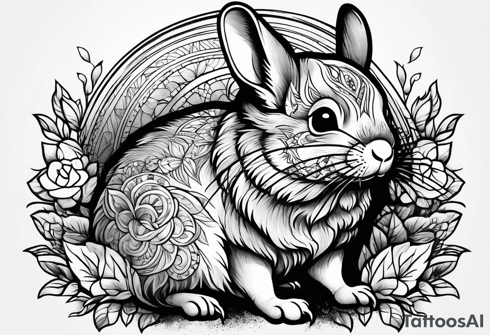 Cute Chinchilla tattoo idea
