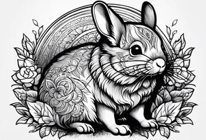 Cute Chinchilla tattoo idea