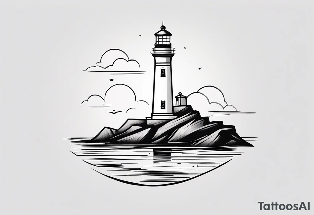 lighthouse tattoo idea