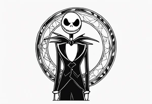 Jack Skellington with a coordinate tattoo idea