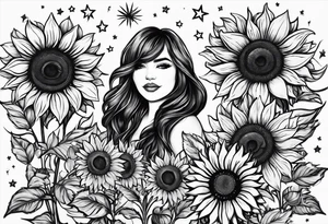 I’m a capicorn I love sunflowers, stars and set sunsets I also think a cassopiea consultation  is tired to me name starts with a W I have 3 kids 1 boy and 2 girls tattoo idea