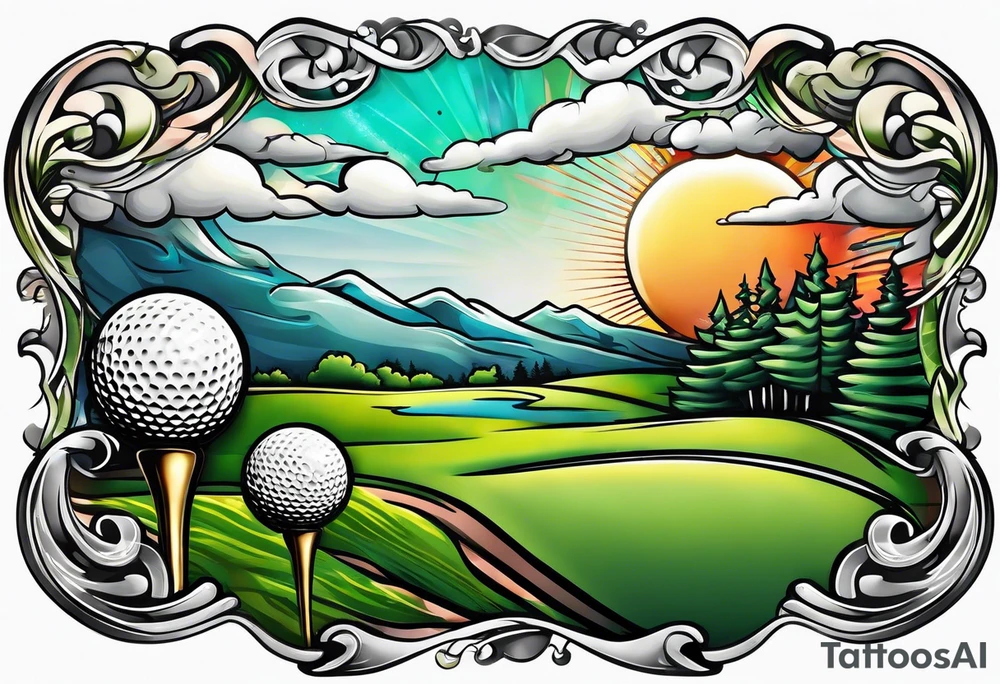 Golf tattoo idea