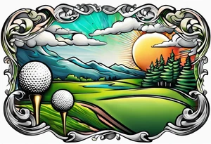 Golf tattoo idea