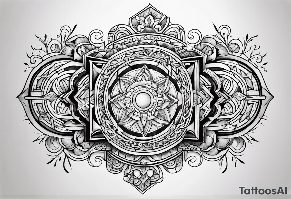 Meander tattoo idea