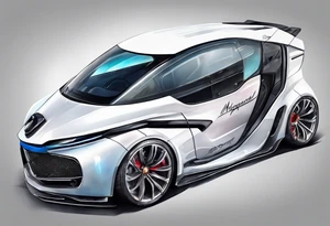 futuristic car tattoo idea