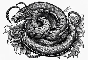 dead serpent, and dead scorpion. Killed by a cross tattoo idea