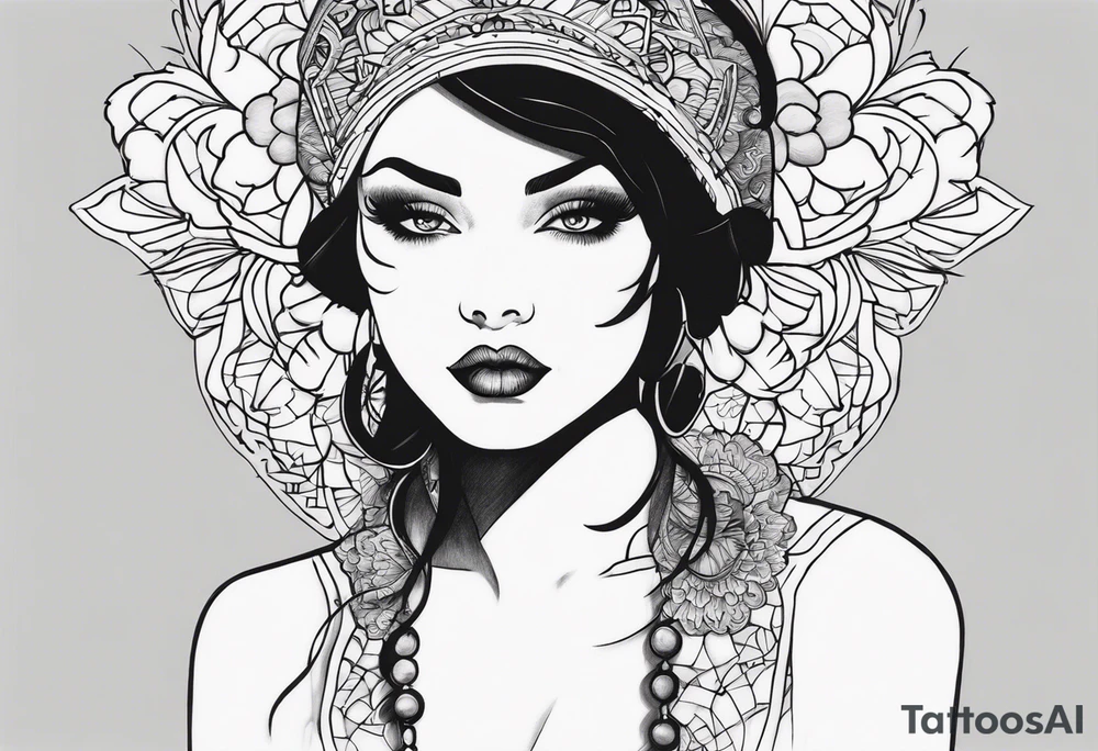 Cut here tattoo design tattoo idea