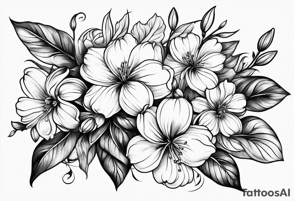 Flowers tattoo idea