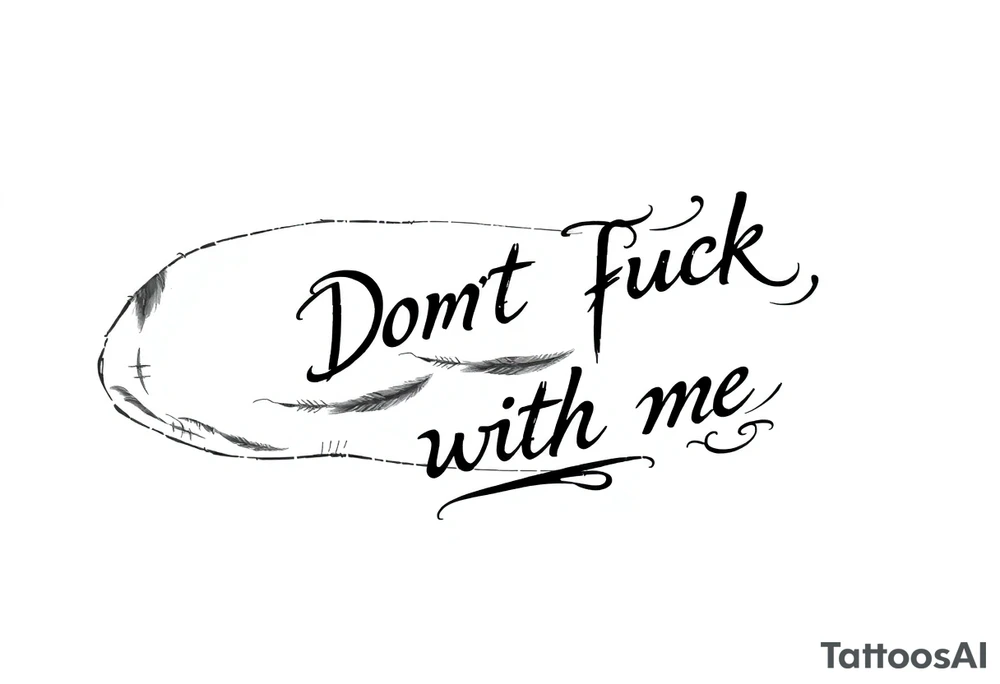 Don’t fuck with me tattoo idea