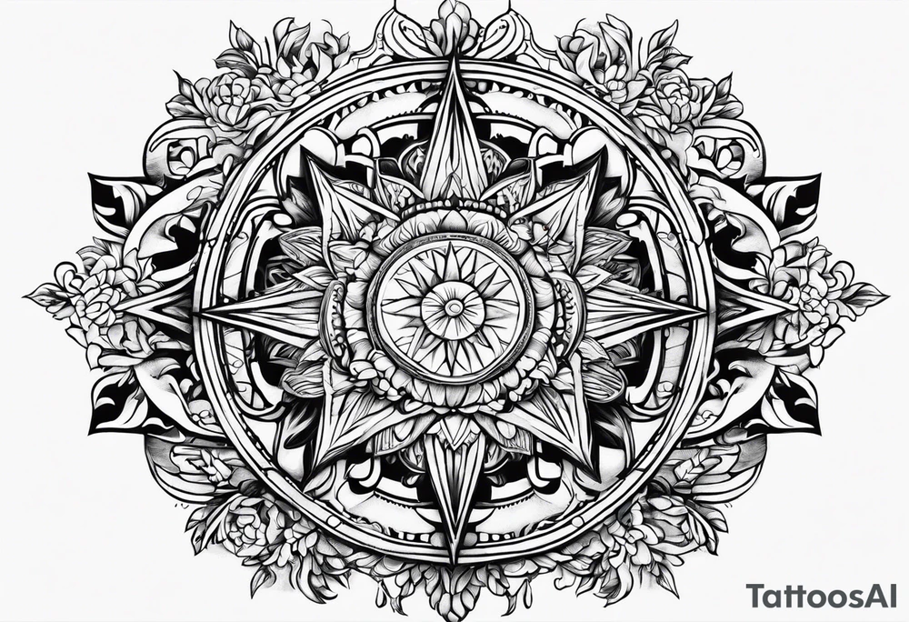 golden sun of may tattoo idea