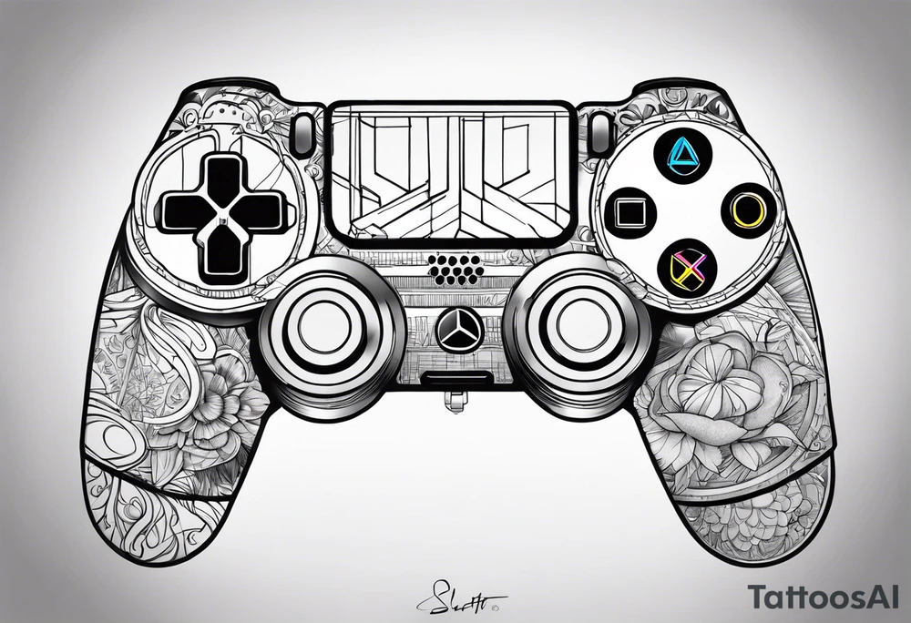 Carte, PlayStation tattoo idea